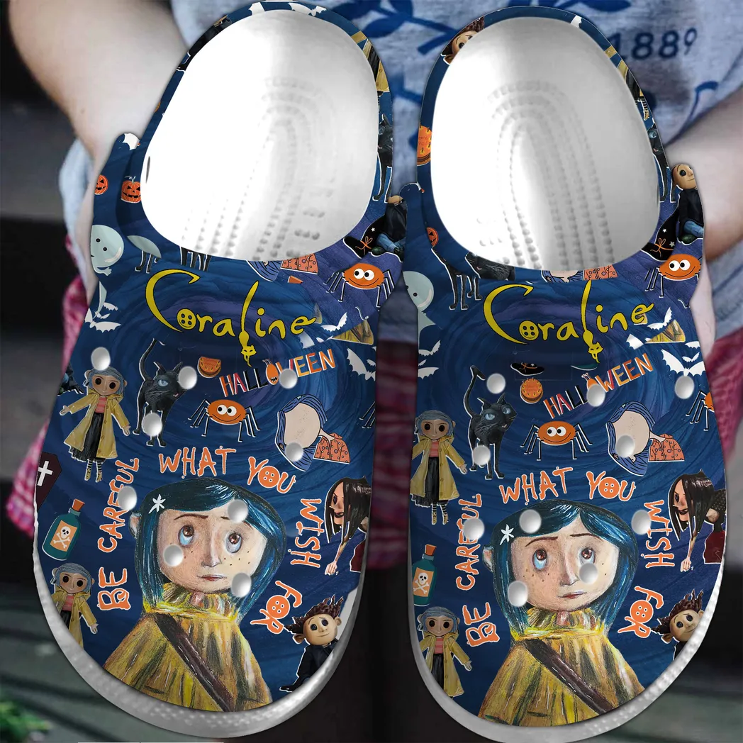 Coraline Movie Crocs Clogs