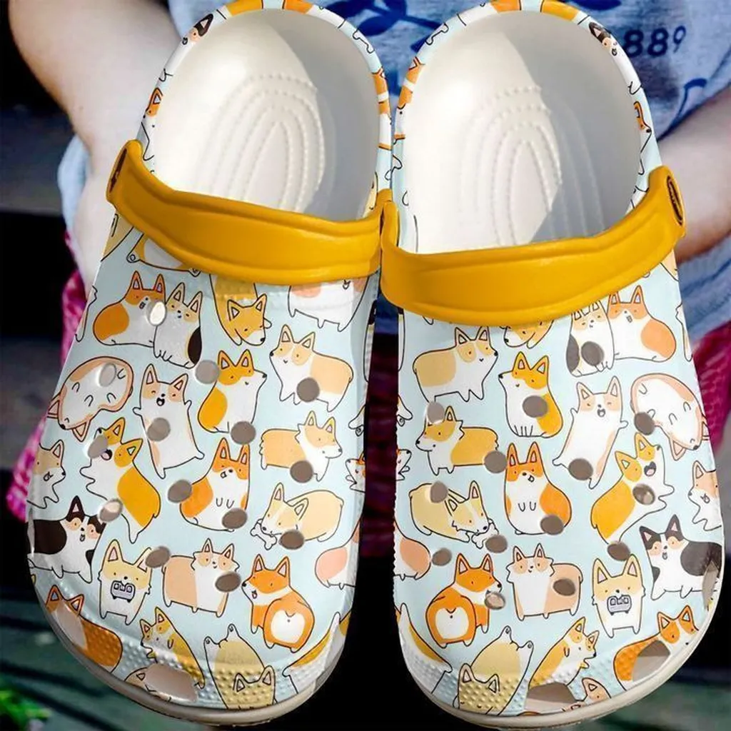 Corgi Corgilicious Crocs Classic Clogs