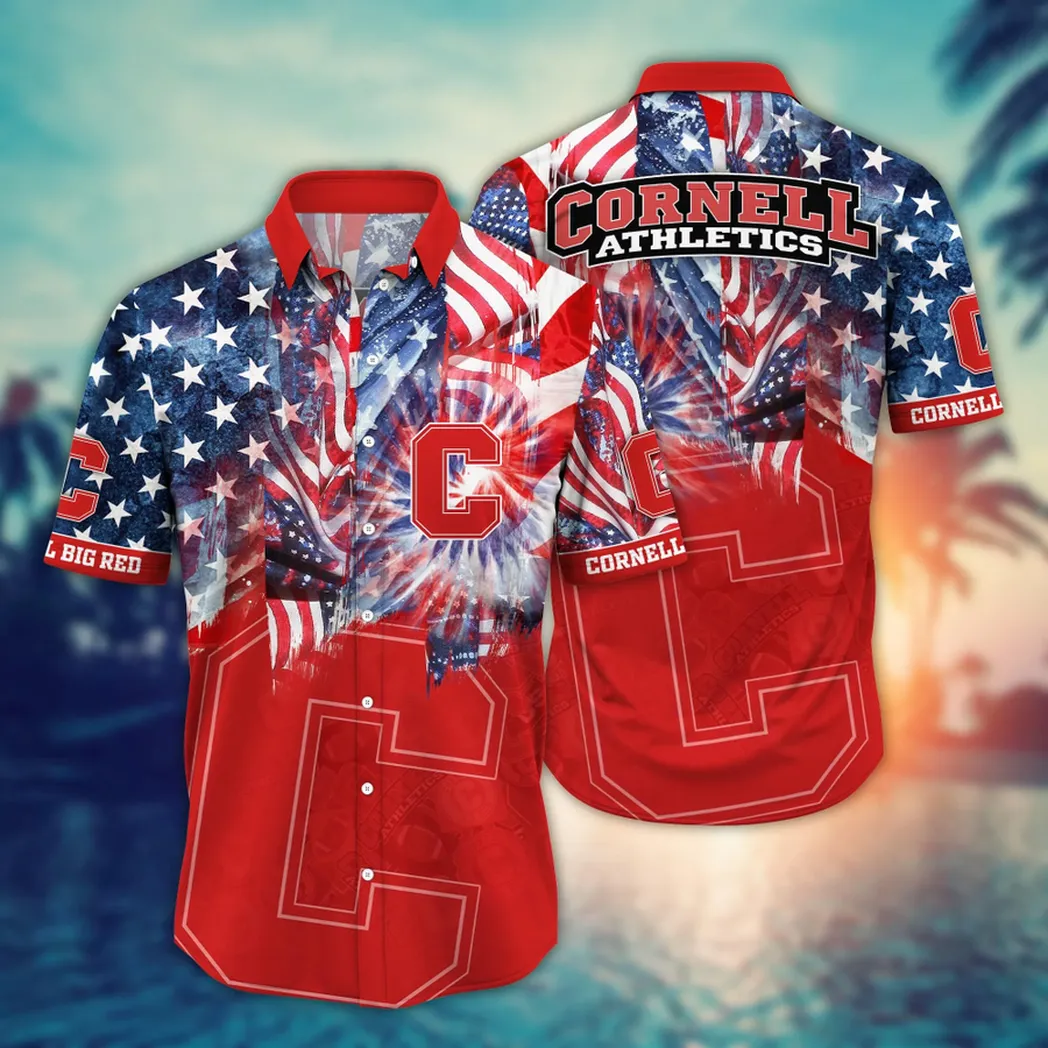 Cornell Big Red NCAA Flower Aloha Hawaiian Shirt, Summer Football Shirts VPHWA2451154317