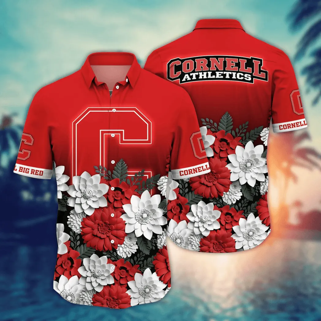 Cornell Big Red NCAA Flower Aloha Hawaiian Shirt, Summer Football Shirts VPHWA2451155061