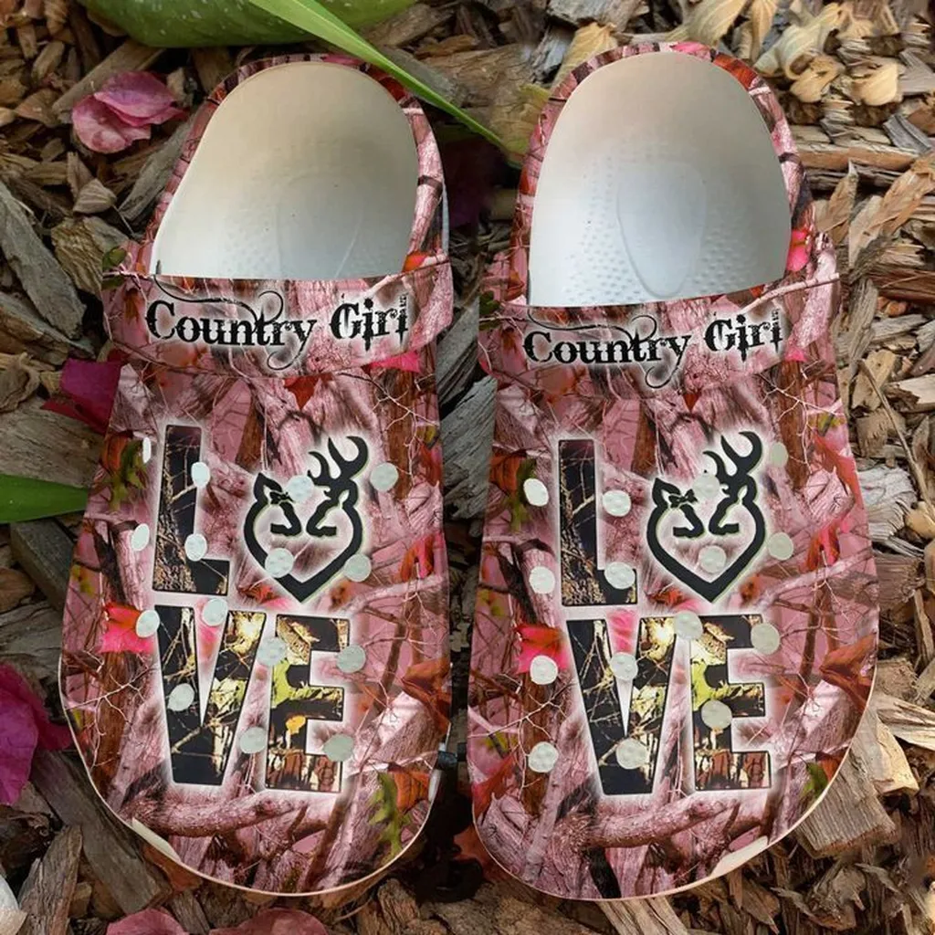 Country Girl Love Crocs Classic Clogs