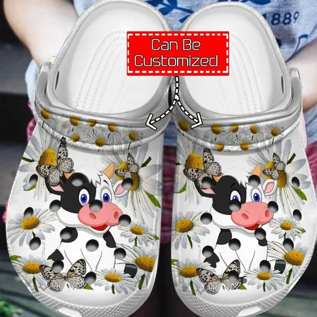 Cow Crocs Cow Flower Clog