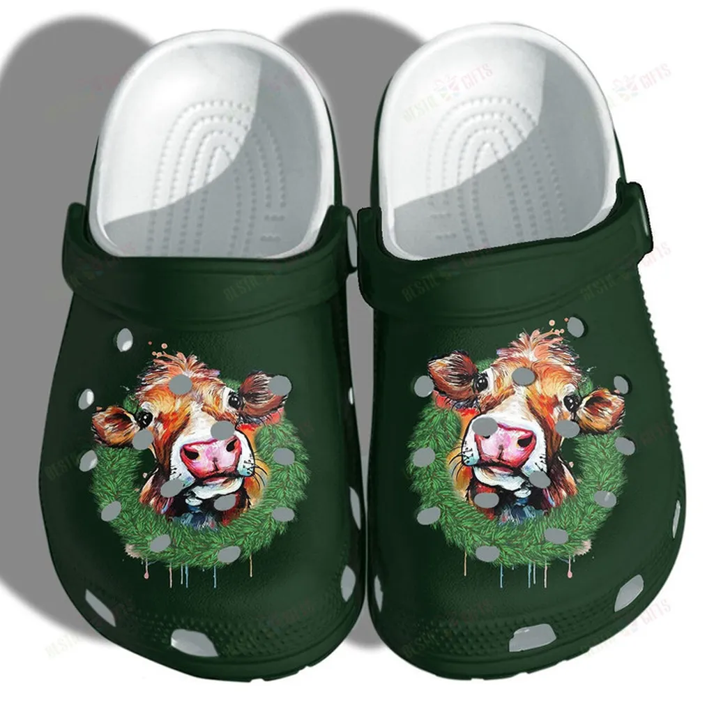 Cow Face Farm Life Crocs Classic Clogs