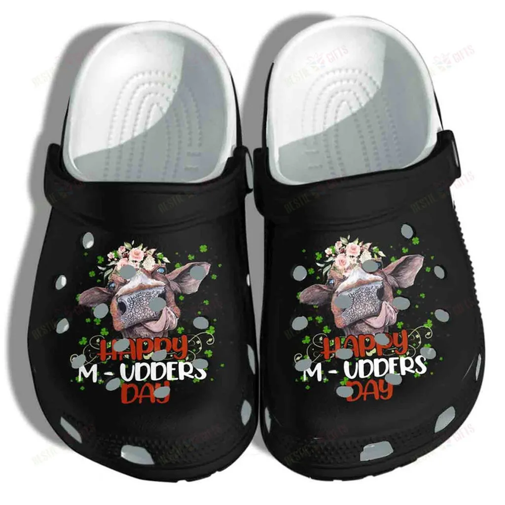 Cow Funny Happy Mudders Day Crocs Classic Clogs