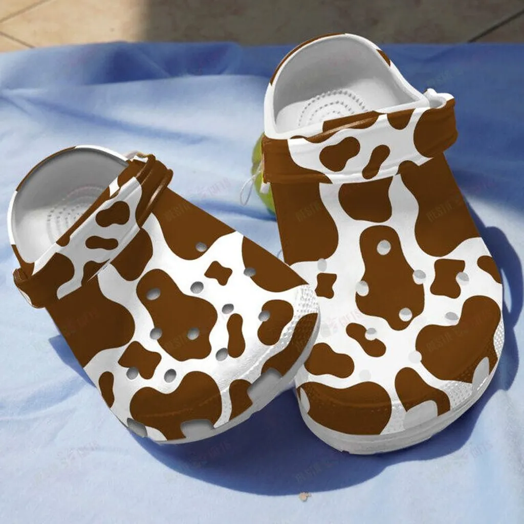 Cows Cowhide Crocs Classic Clogs