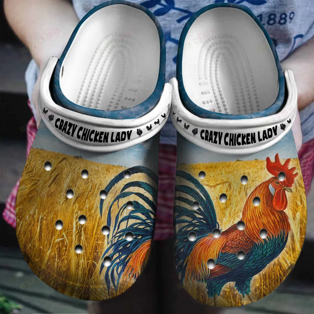 Crazy Chicken Lady Gift for Chicken Lovers Crocs Classic Clogs