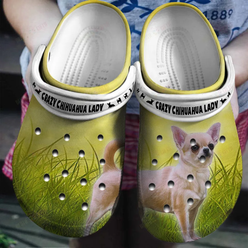 Crazy Chihuahua Lady Gift For Chihuahua Lovers Crocs Classic Clogs