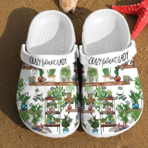 Crazy Plant Lady Mom Rubber Crocs Clog