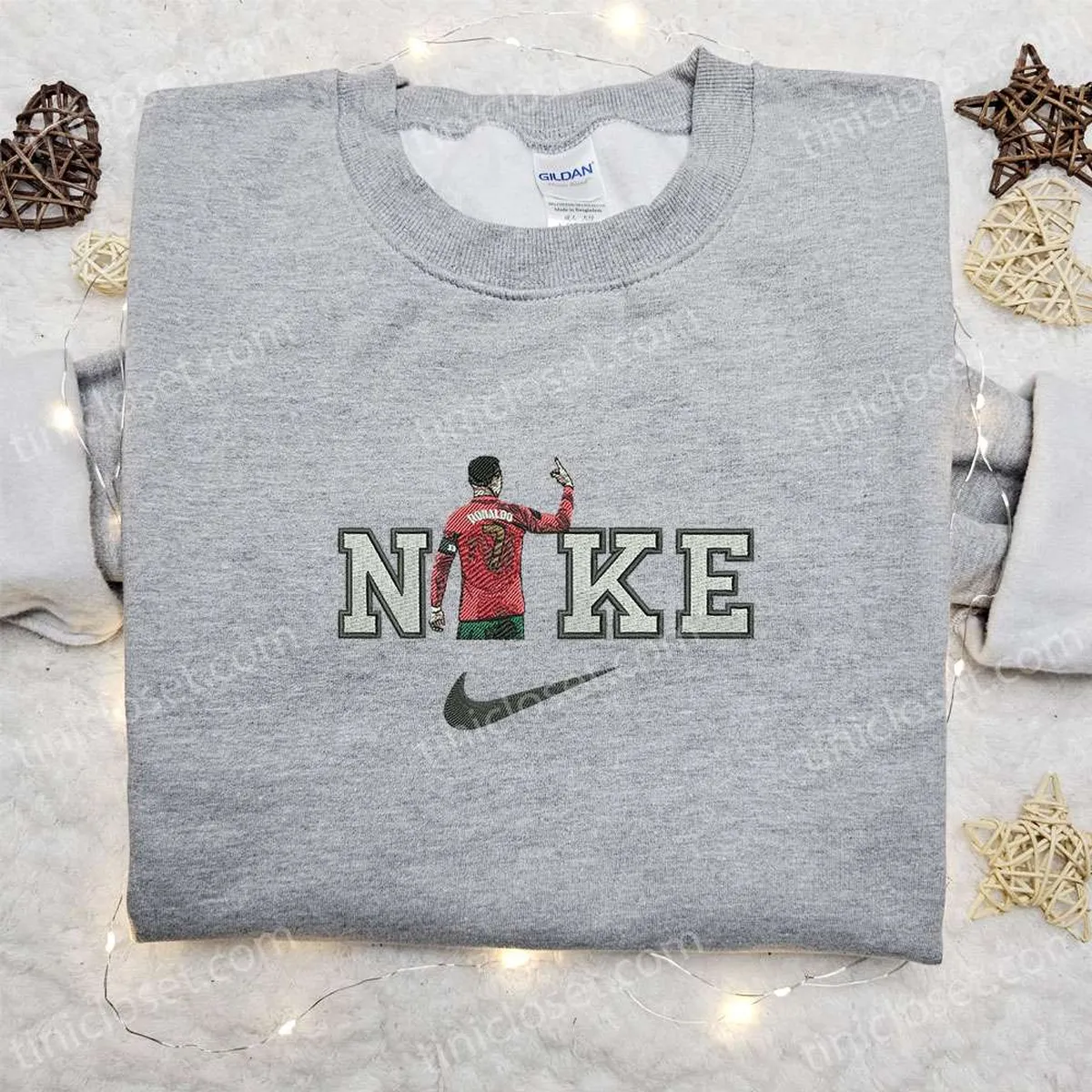 Cristiano Ronaldo x Nike Embroidered Sweatshirt, Celebrity Embroidered Shirt, Best Gift Ideas for Family