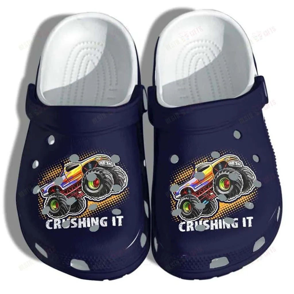 Crushing Truck Crocs Classic Clogs