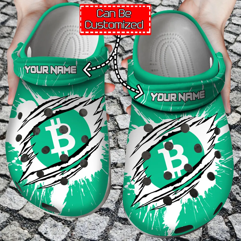 Crypto Crocs - Personalized Bch Coin Ripped Through Clog