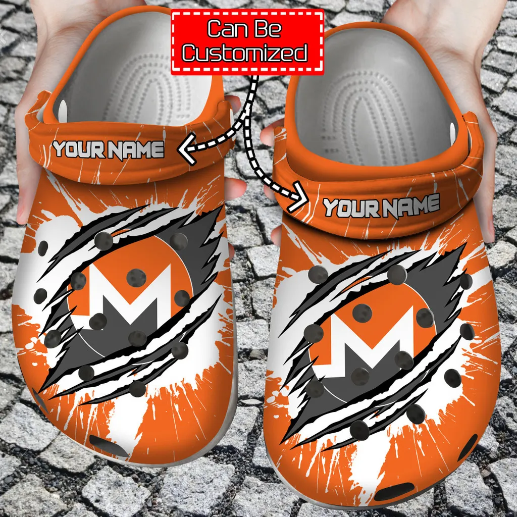 Crypto Crocs - Personalized Xmr Coin Ripped Through Clog