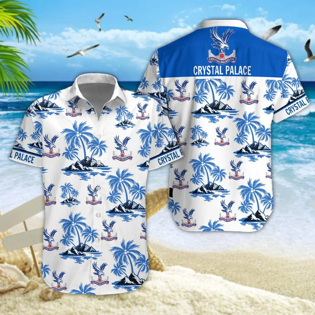 Crystal Palace Hawaiian Shirt Style Classic Oversized Hawaiian