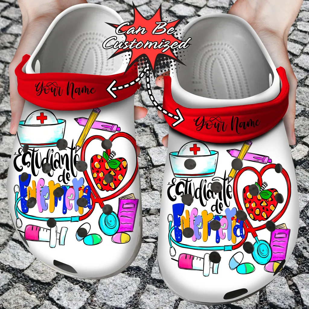 Custom Crocs Personalized School Registered Nurse Clog