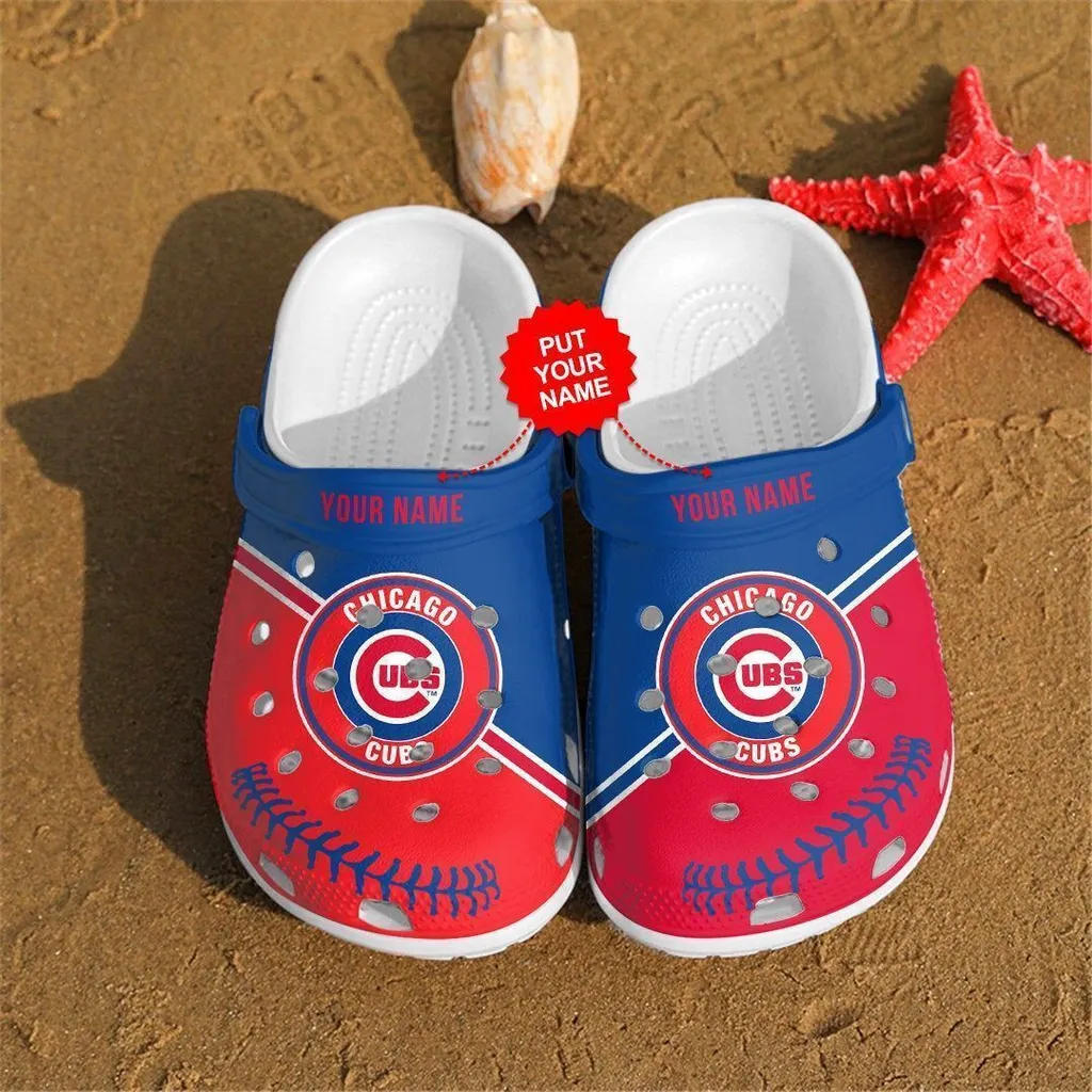 Custom Name Chicago Cubs Gift For Mlb 5 Fans Rubber Crocs Clog