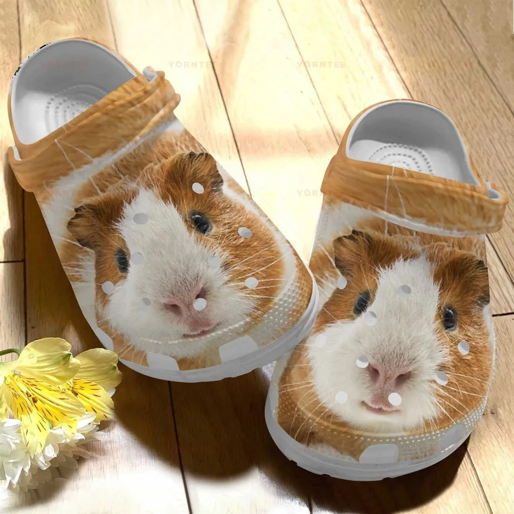 Custom Name Cute Guinea Pig Gift For Lover Rubber Crocs Clog