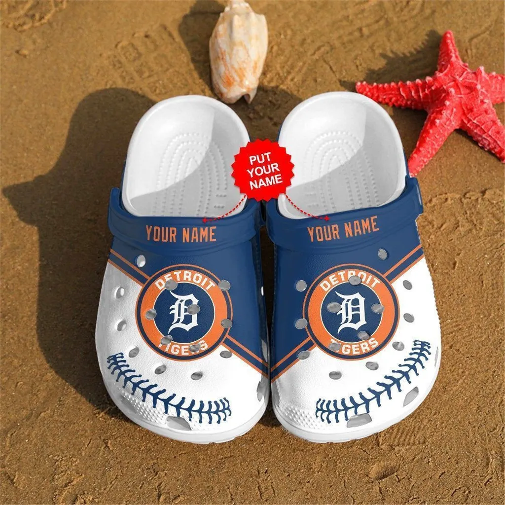 Custom Name Detroit Tigers Mlb Teams Gift For Fan Crocs Clog