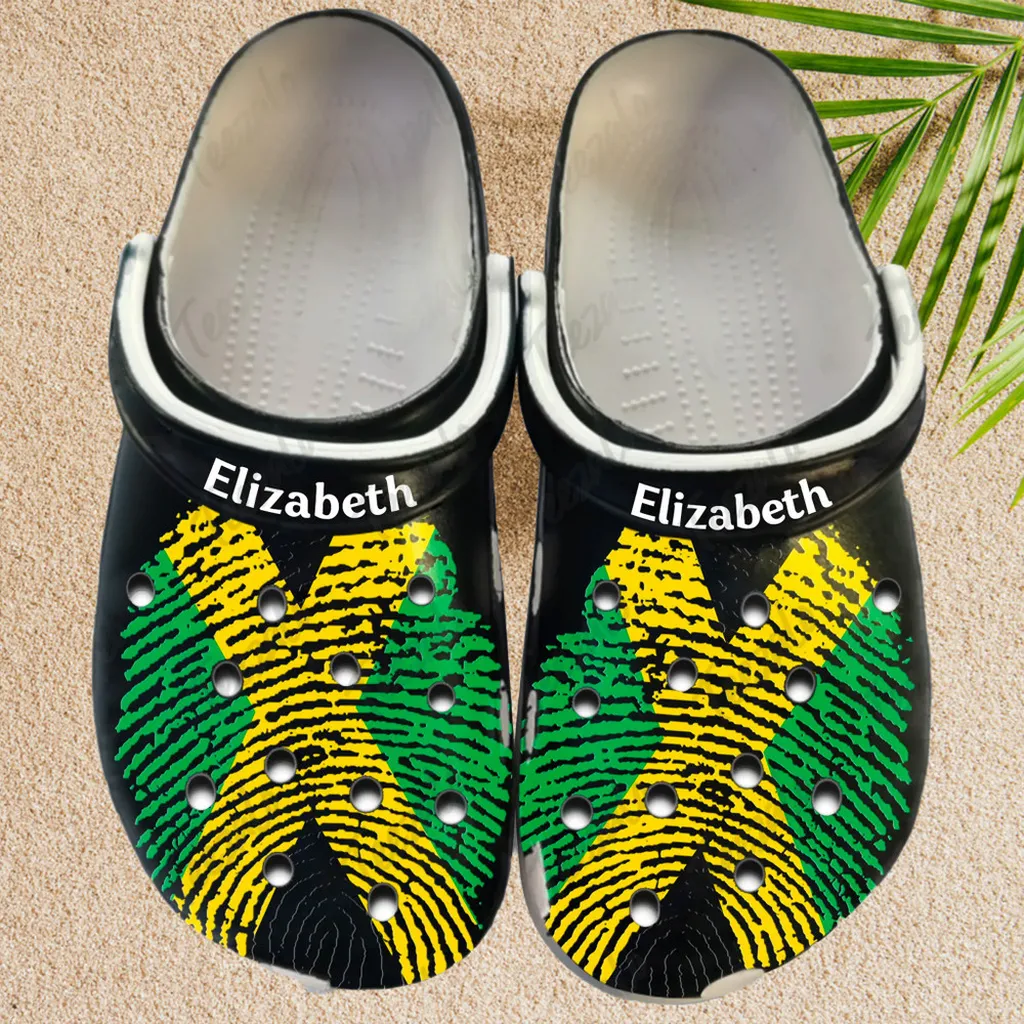 Custom Name Jamaica Dna Clogs