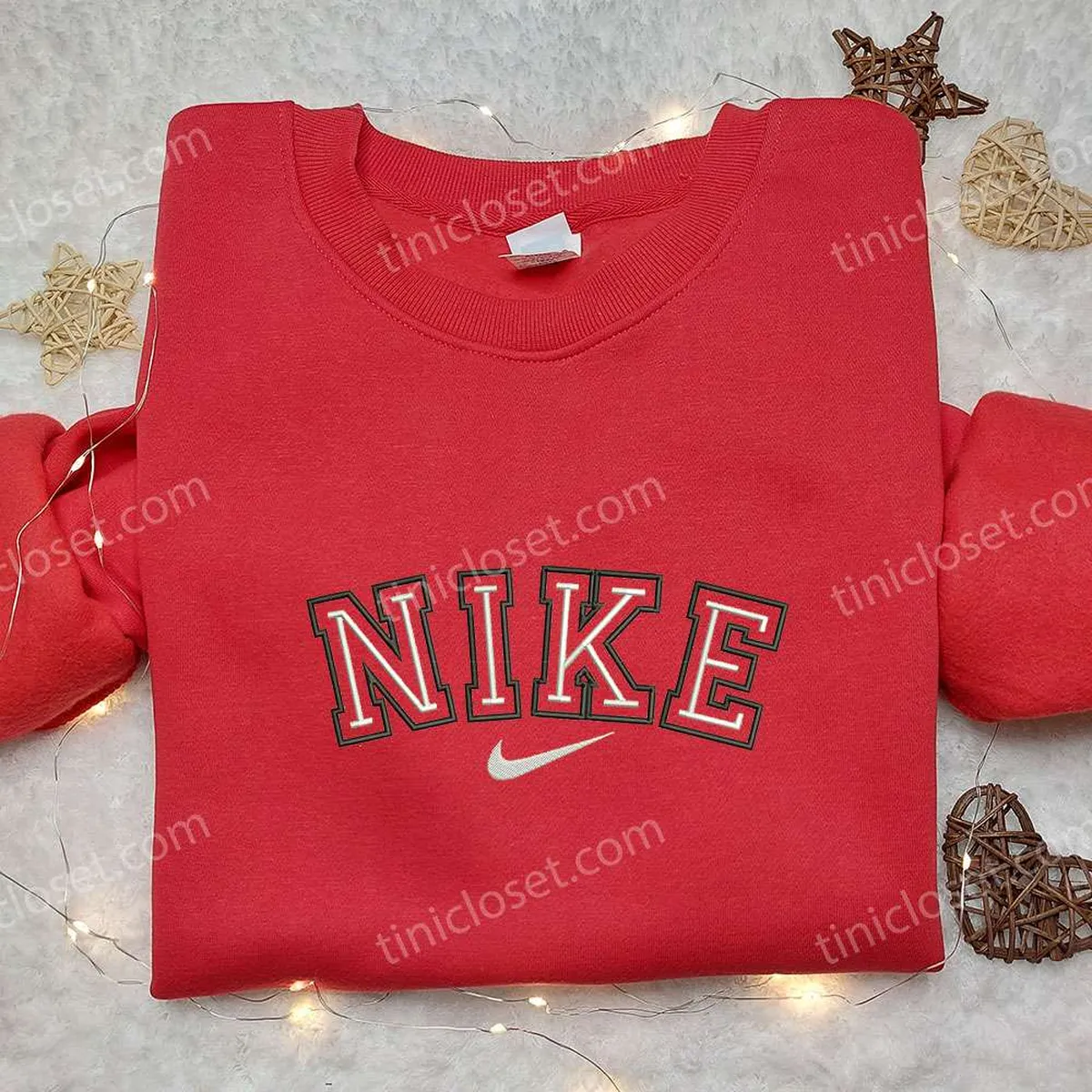 Custom Nike Embroidered Sweatshirt, Nike Inspired Embroidered Shirt, Best Birthday Gift Ideas