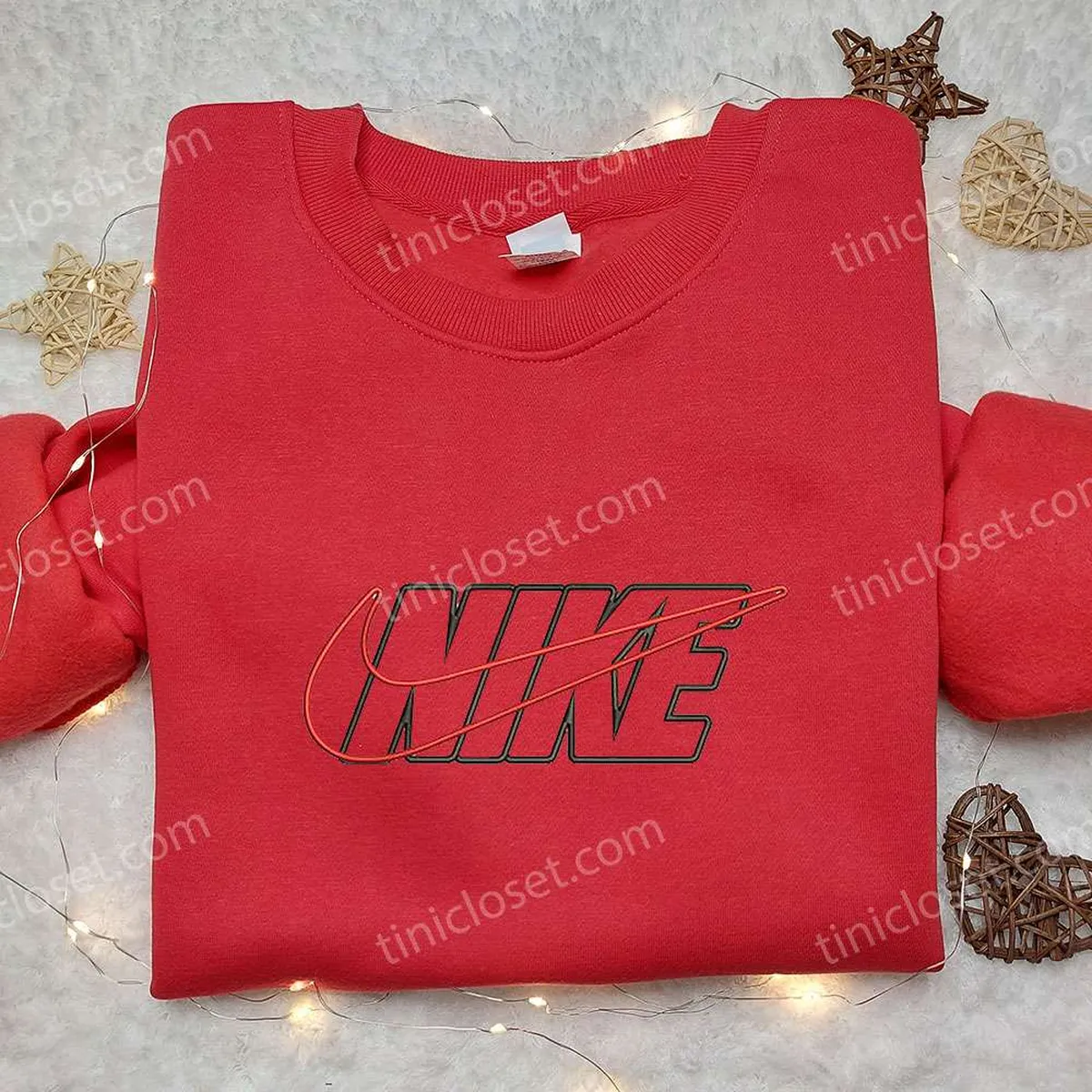 Custom Nike Vintage Embroidered Sweatshirt, Nike Inspired Embroidered Shirt, Best Birthday Gifts Ideas 2