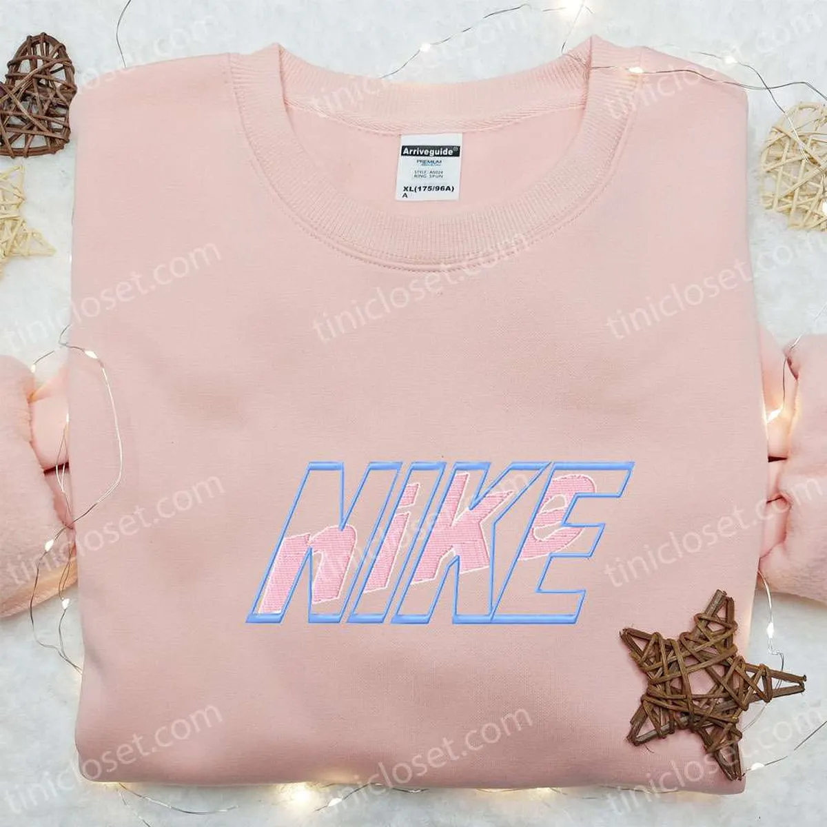 Custom Vintage Nike Embroidered Shirt, Nike Inspired Embroidered Shirt, Best Birthday Gift Ideas