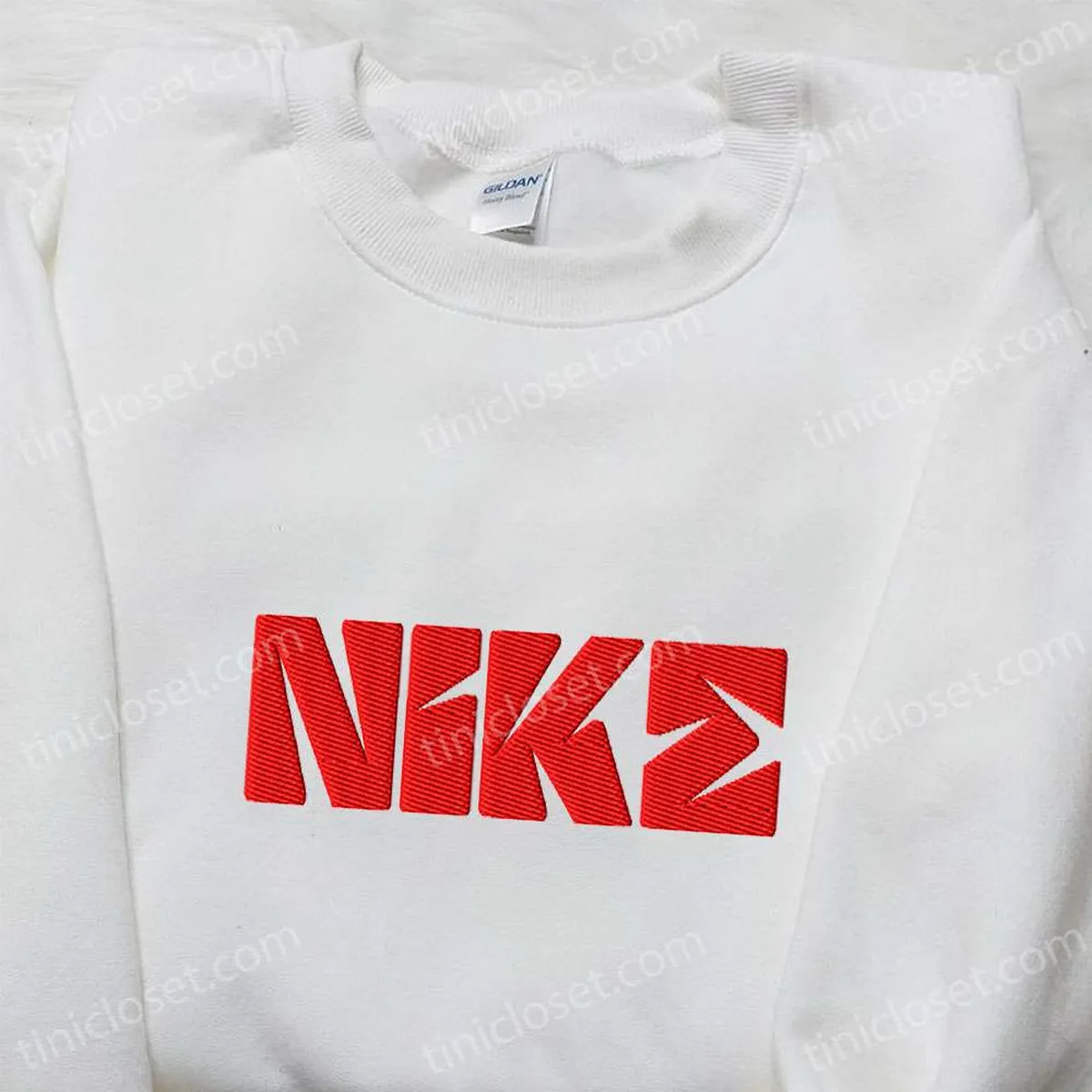 Custom Vintage Nike Embroidered Tshirt, Nike Inspired Embroidered Shirt, Best Gift for Family