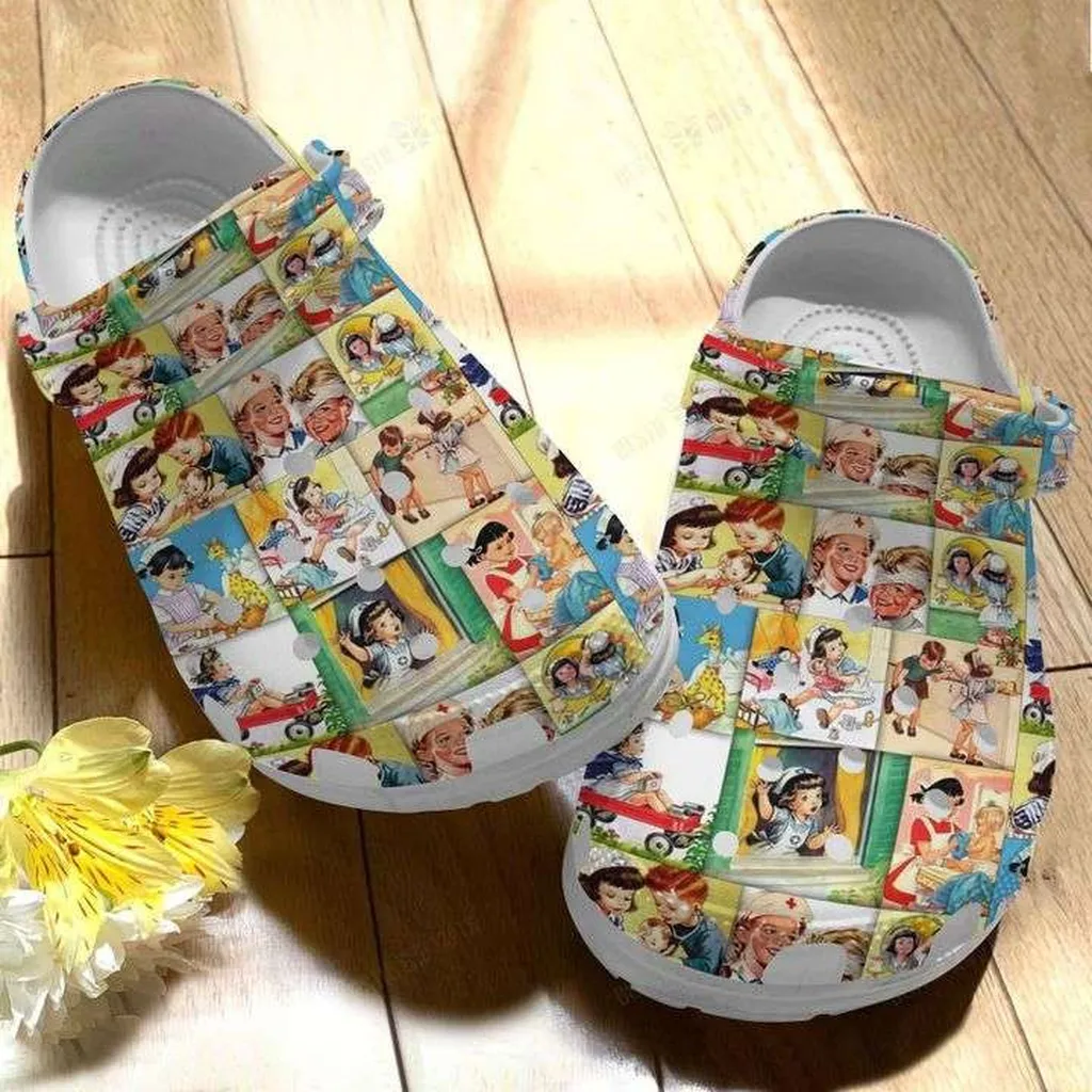 Cute Baby Nurse Crocs Crocband Clog