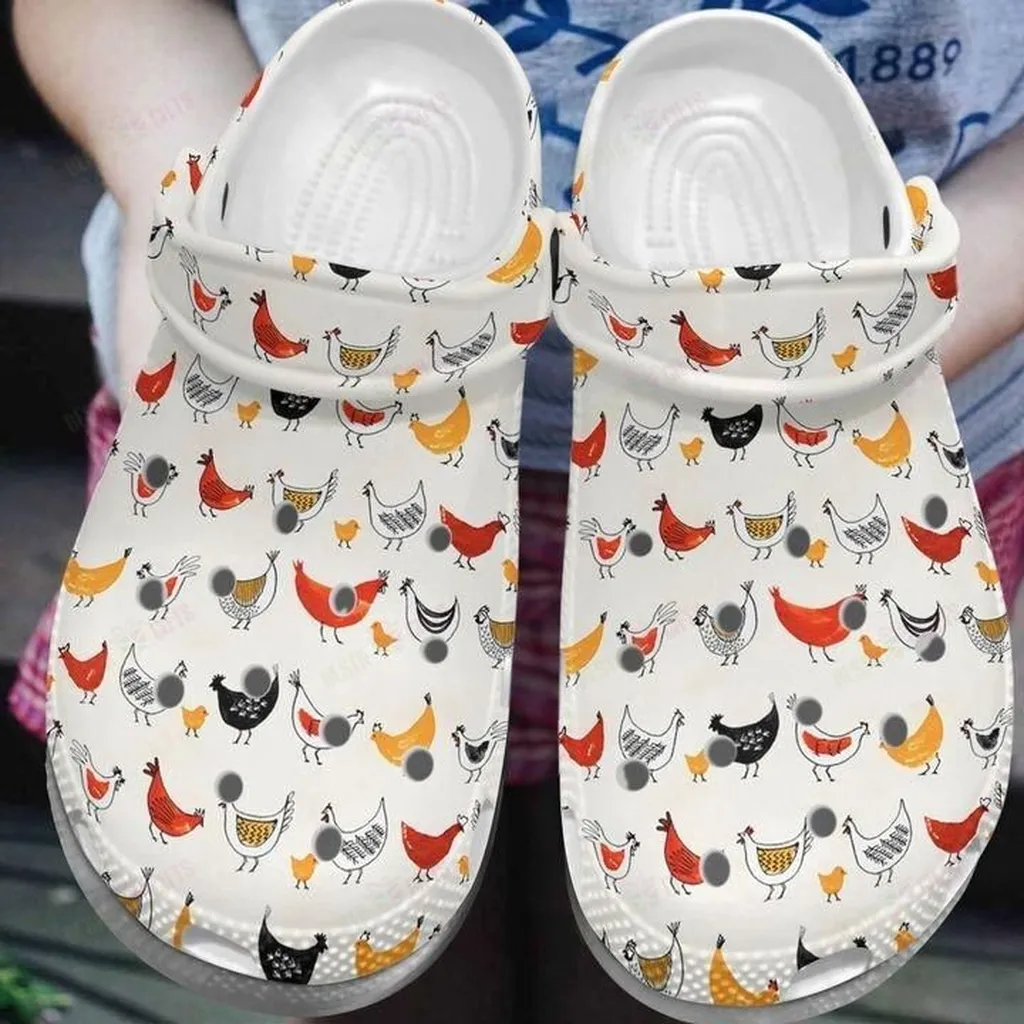 Cute Chicken Pattern  Crocs Classic Clogs