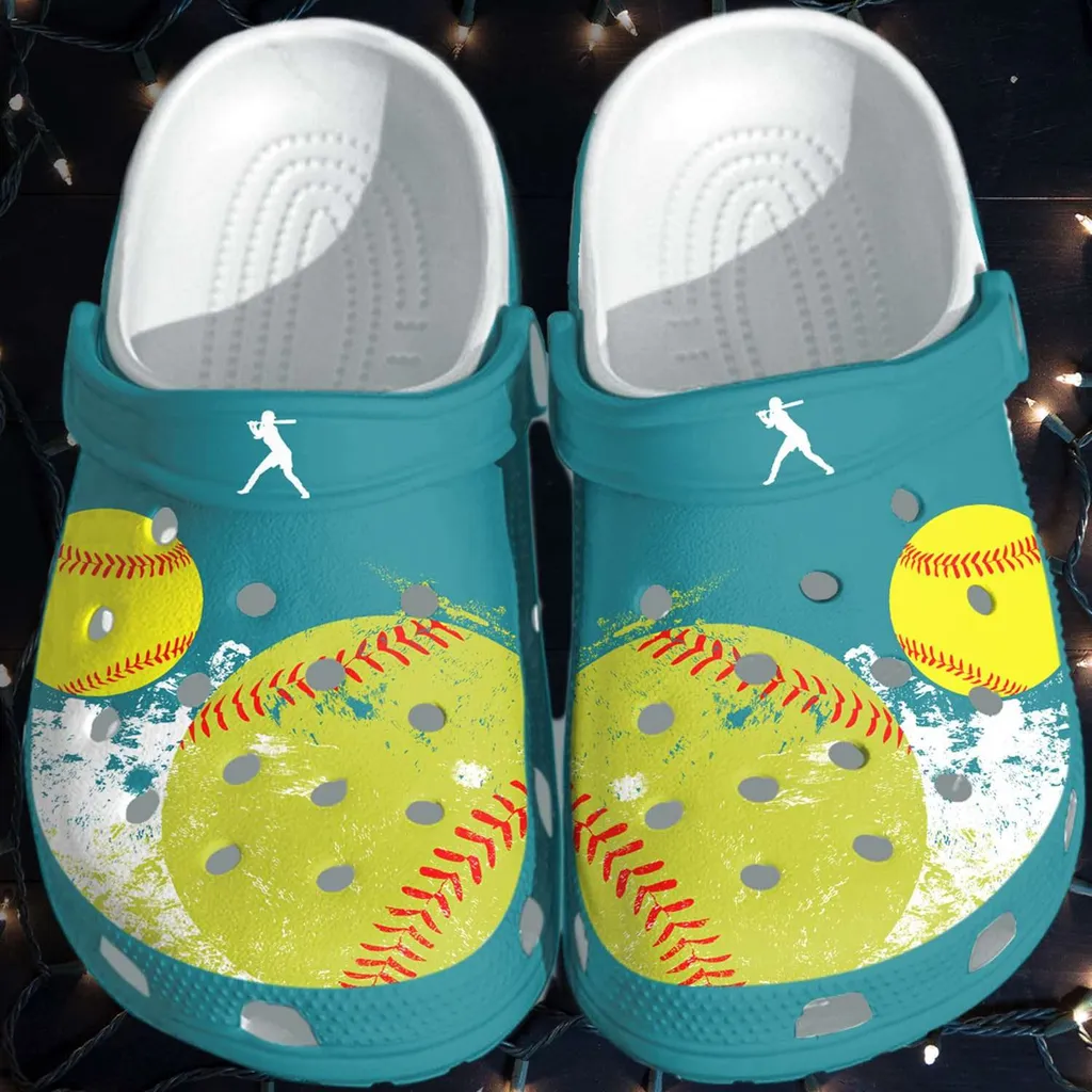 Cute Girl Soft Ball Sport Crocs Crocband Clog