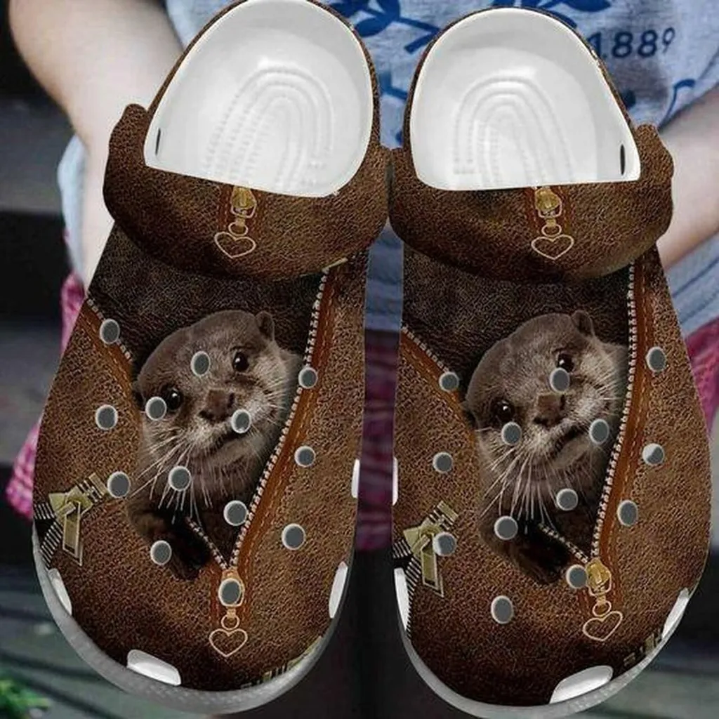 Cute Otter Personalized 10 Gift For Lover Rubber Crocs Clog