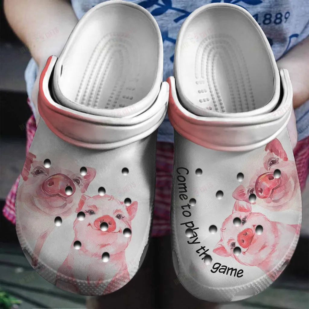 Cute Pig Crocs Classic Clogs