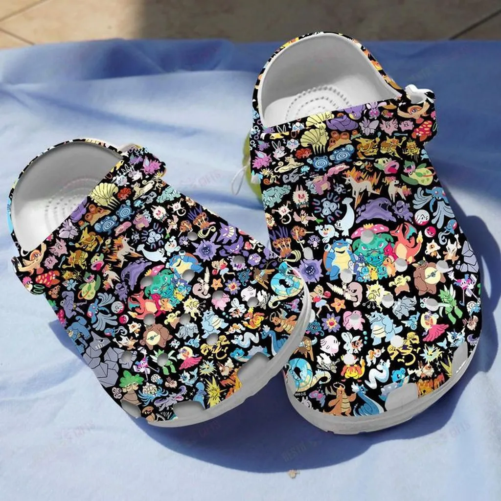 Cute Poke Crocs Classic Clogs