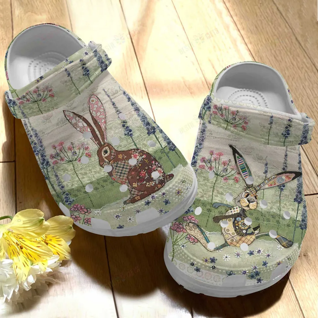 Cute Rabbit Crocs Classic Clogs