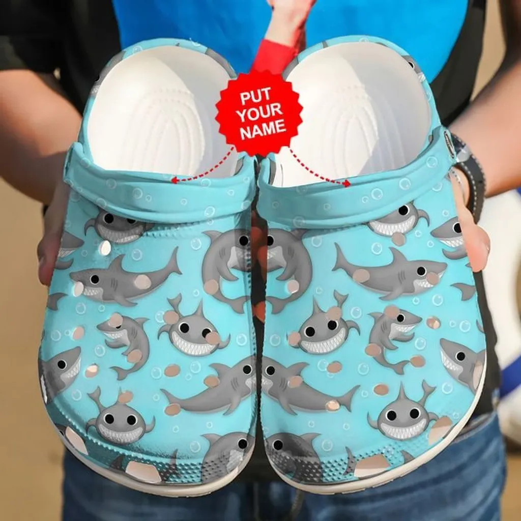 Cute Sharks Pattern Crocs Clog