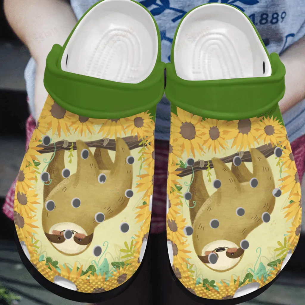 Cute Sloth Crocs Classic Clogs