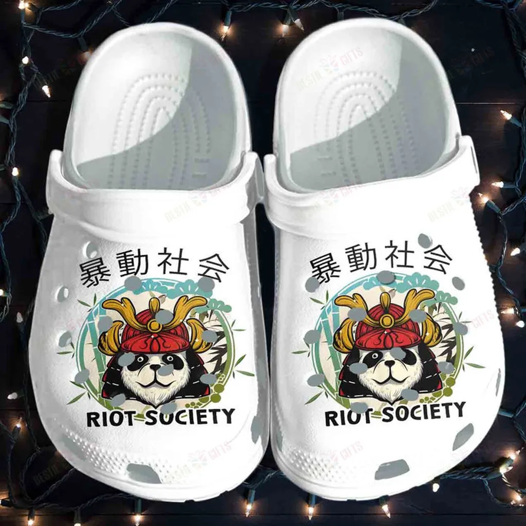 Cutie Panda Japanese Style Crocs Classic Clogs