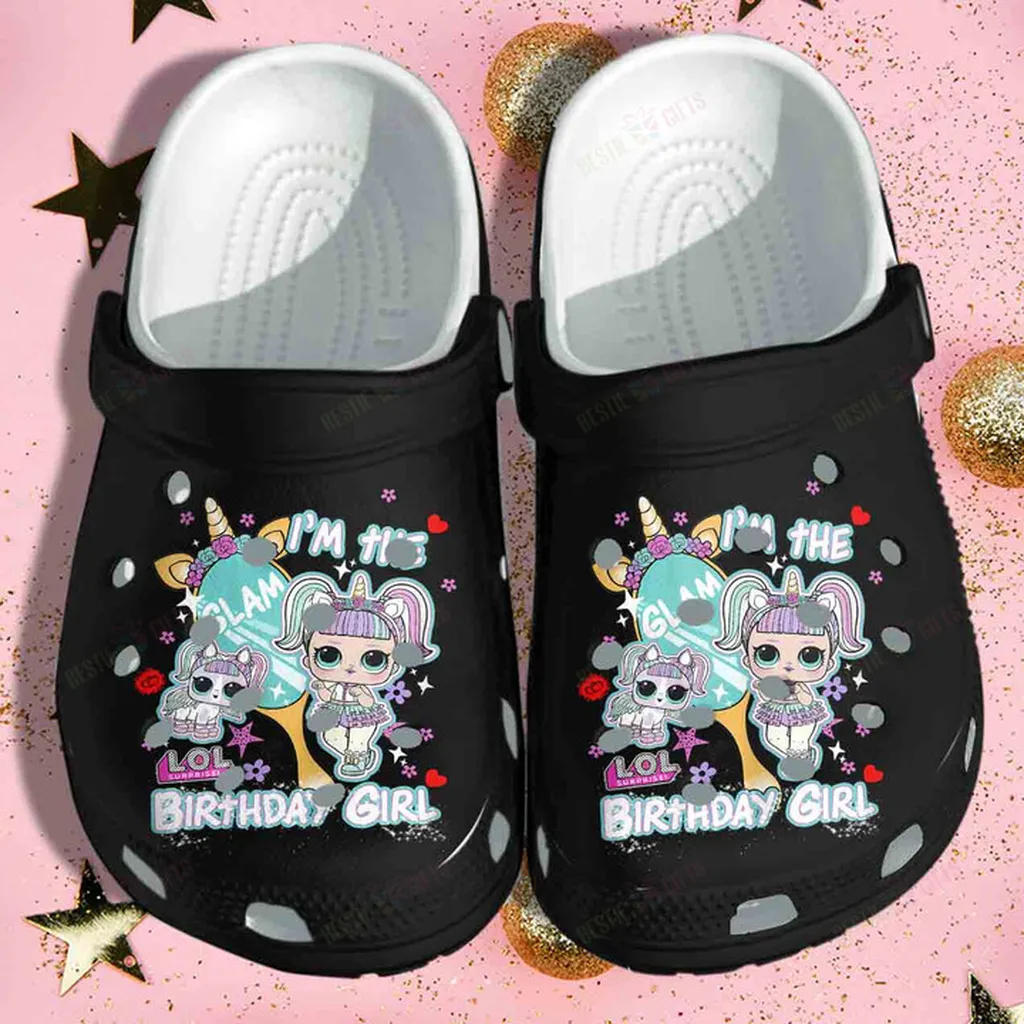 Cutie Unicorn Birthday Girls Crocs Classic Clogs