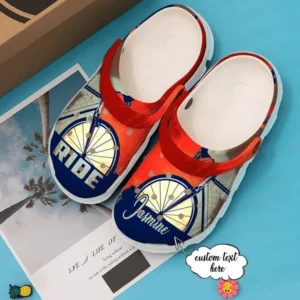 Cycling Personalized Ride Crocs Classic Clogs