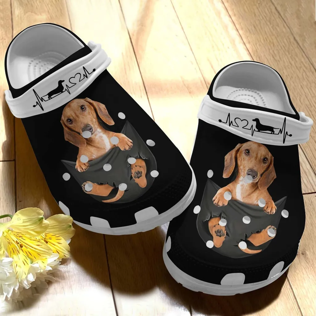 Dachshund A Lovely Rubber Crocs Clog