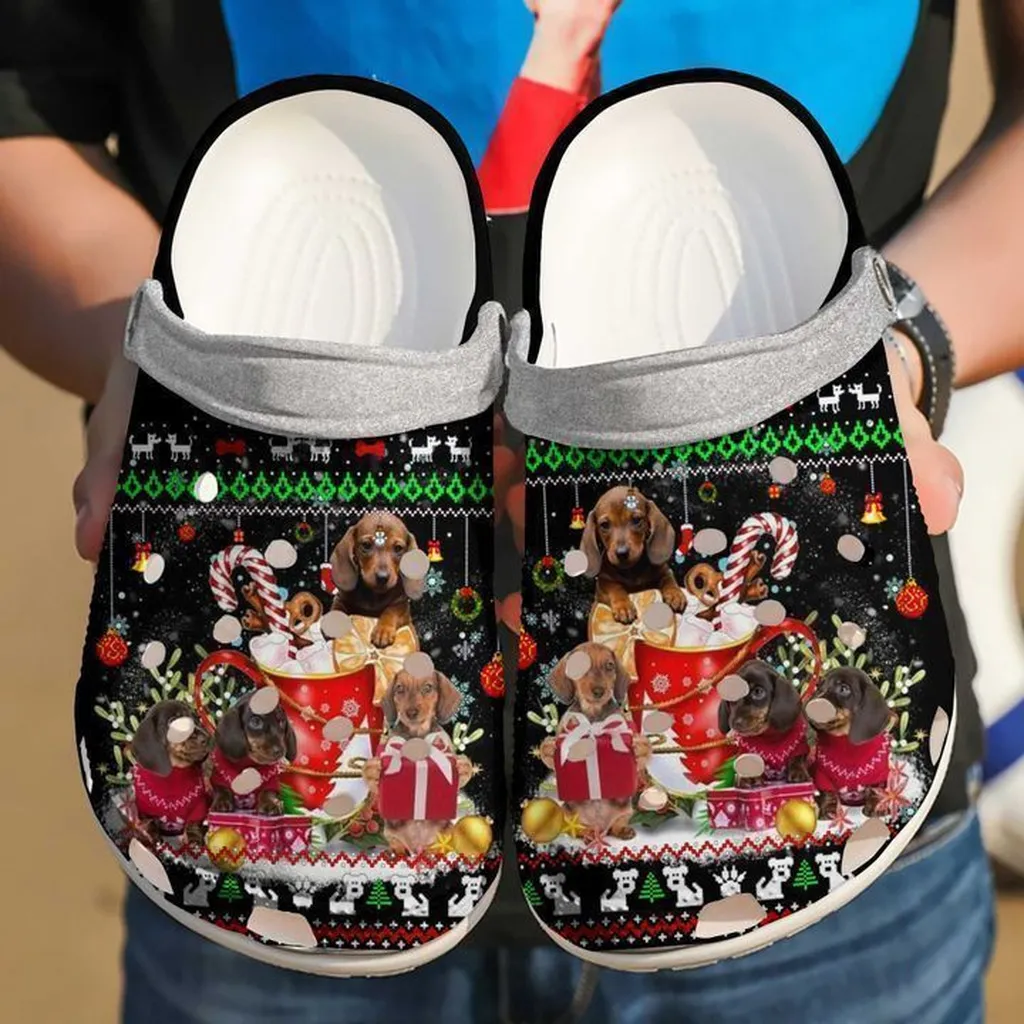 Dachshund Christmas Gang Crocs Classic Clogs