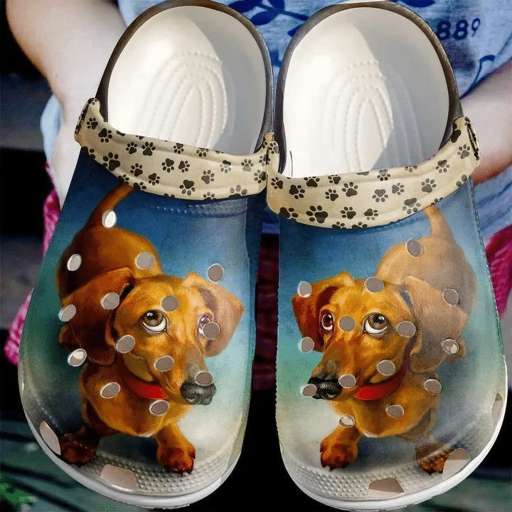 Dachshund Cute Crocs Classic Clogs