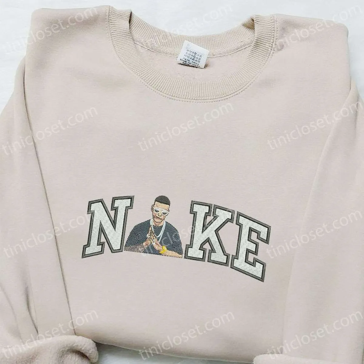 Daddy Yakee x Nike Embroidered Sweatshirt, Celebrity Embroidered Shirt, Custom Embroidered T-shirt