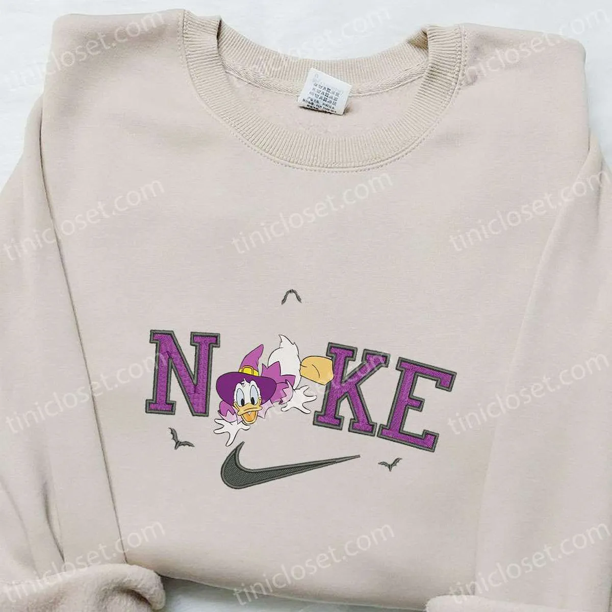 Daisy Duck Halloween x Nike Embroidered Sweatshirt, Walt Disney Characters Embroidered Shirt, Best Halloween Gifts Ideas for Family