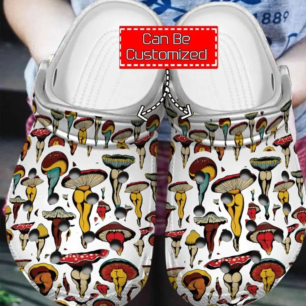 Dancing Mushroom Patterns Crocs Clog