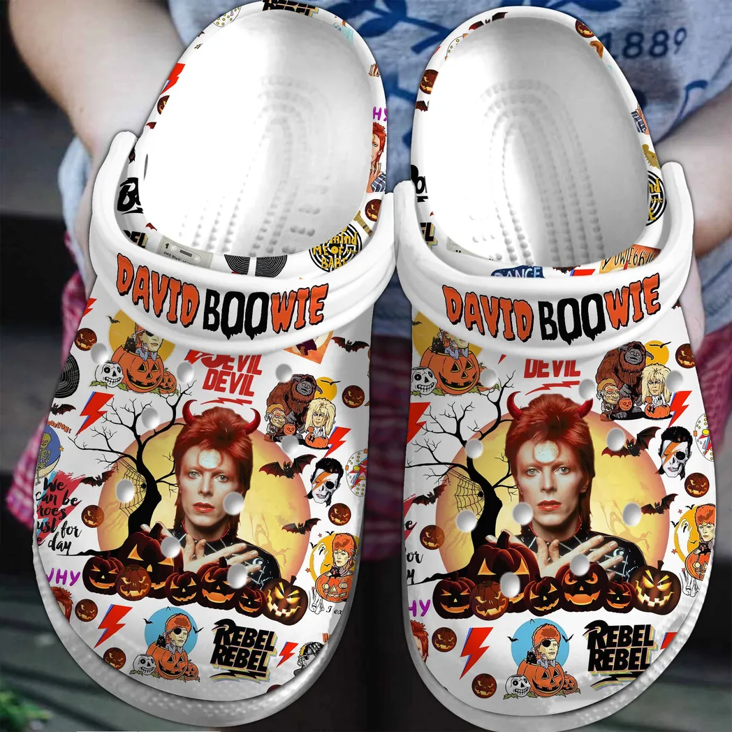 David Bowie Music Crocs Clogs