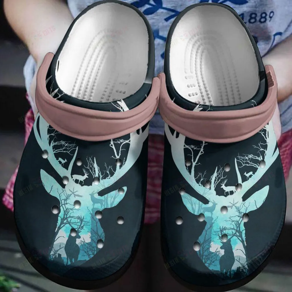 Deer In Deer Crocs Classic Clogs