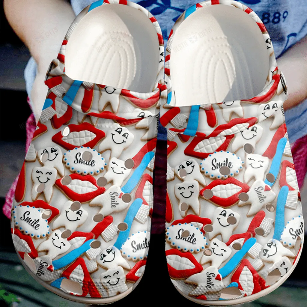 Dentist Smile Cookies Crocs Classic Clogs