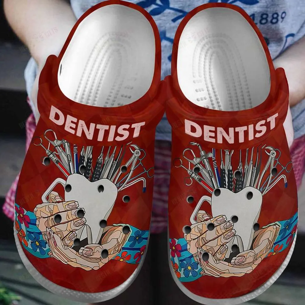 Dentist Tools Crocs, Personalized Crocs Classic Clogs