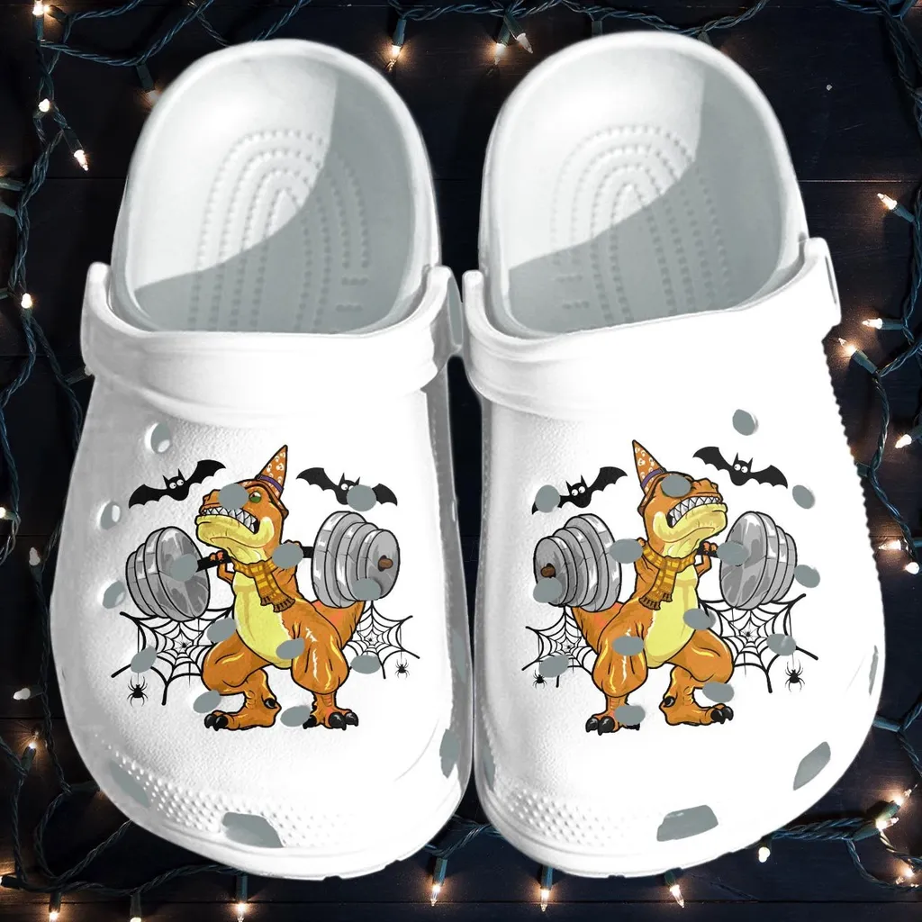 Dinosaur Gym Halloween Crocs