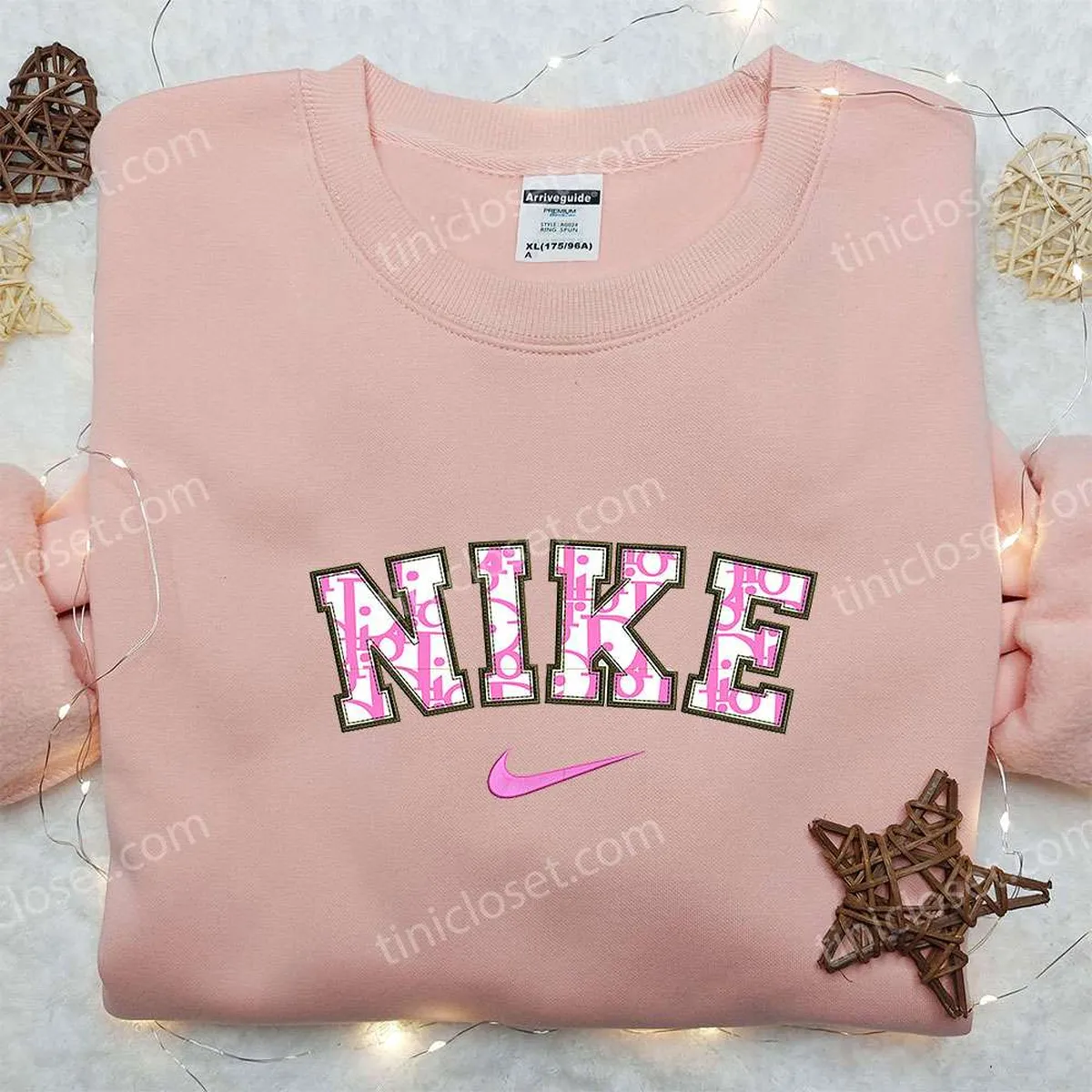 Dior x Nike Embroidered Sweatshirt, Nike Inspired Embroidered Shirt, Best Birthday Gift Ideas